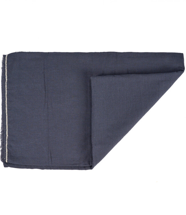 Bazar Bizar Antwerp Toscaanse tafelkleed - zwart/naturel - 150x250