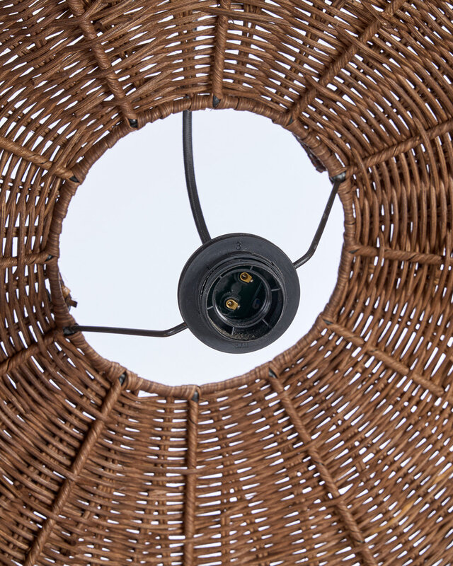 Bazar Bizar Antwerp De Wave-pendellamp - Donkere walnoot - L - 103x40