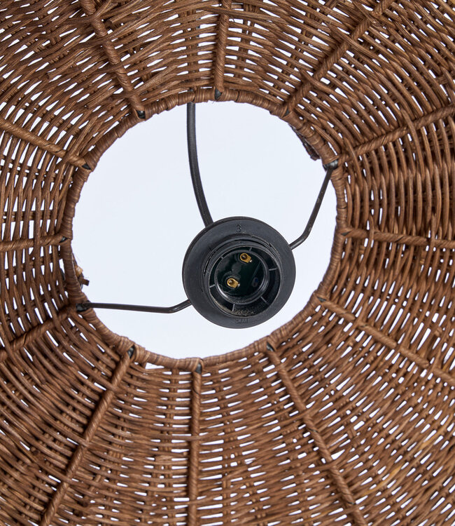 Bazar Bizar Antwerp De Wave-pendellamp - Donkere walnoot - L - 103x40