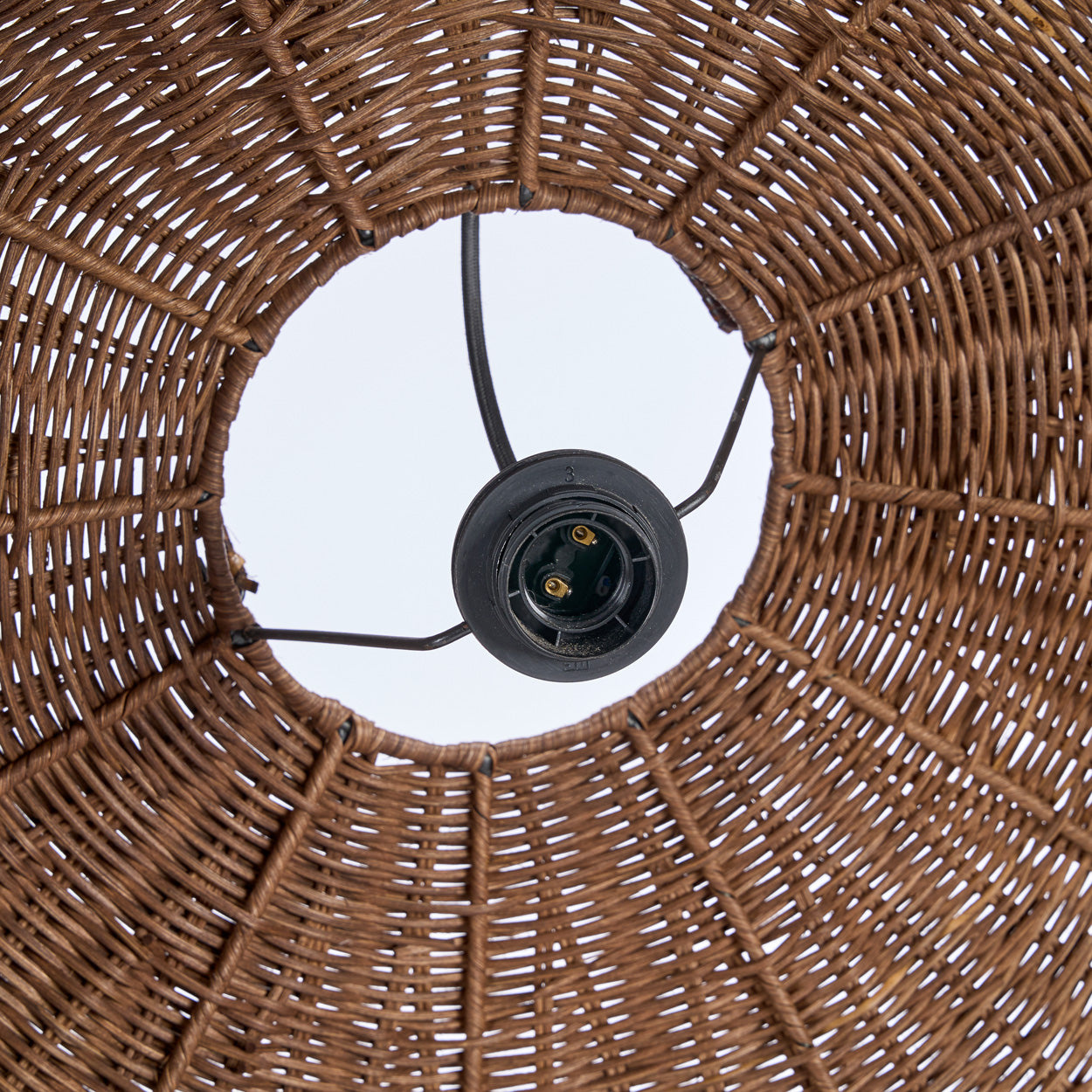 Bazar Bizar Antwerp De Wave-pendellamp - Donkere walnoot - L - 103x40