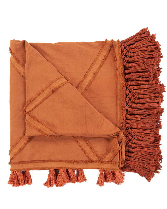 Bazar Bizar Antwerp De Berber bedsprei - terracotta - 300x240 cm