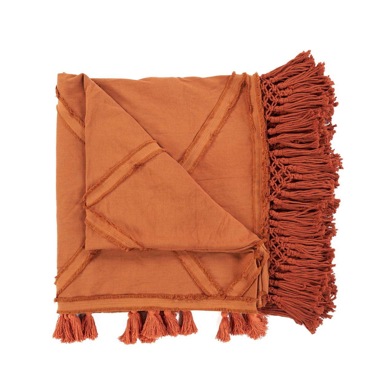 Bazar Bizar Antwerp De Berber bedsprei - terracotta - 300x240 cm