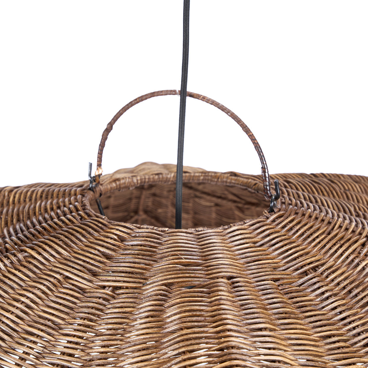 Bazar Bizar Antwerp De Wave-pendellamp - Donkere walnoot - L - 103x40