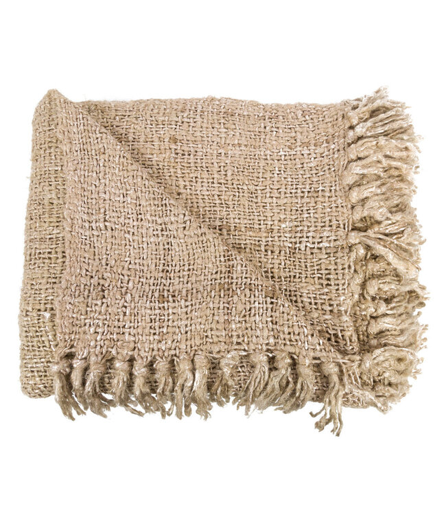 Bazar Bizar Antwerp De s'il vous Plaid - Beige -170x130