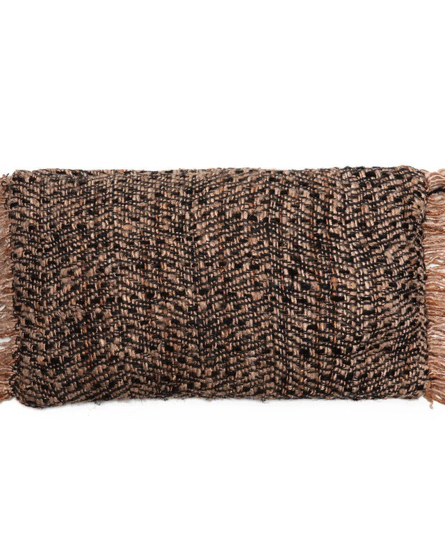 Bazar Bizar Antwerp De Oh My Gee kussenhoes - zwart koper - 30x50 cm