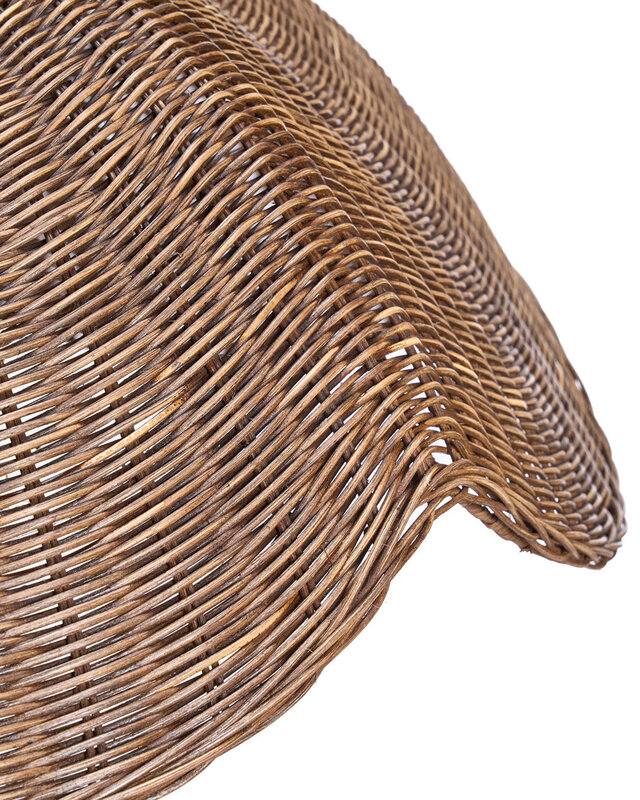 Bazar Bizar Antwerp De Wave-pendellamp - Donkere walnoot - L - 103x40