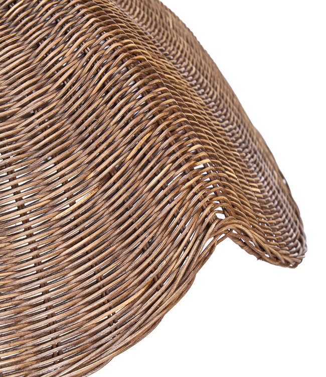 Bazar Bizar Antwerp De Wave-pendellamp - Donkere walnoot - L - 103x40