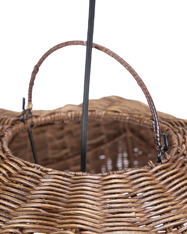 Bazar Bizar Antwerp De Wave-pendellamp - Donkere walnoot - L - 103x40