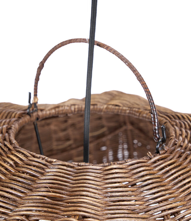 Bazar Bizar Antwerp De Wave-pendellamp - Donkere walnoot - L - 103x40