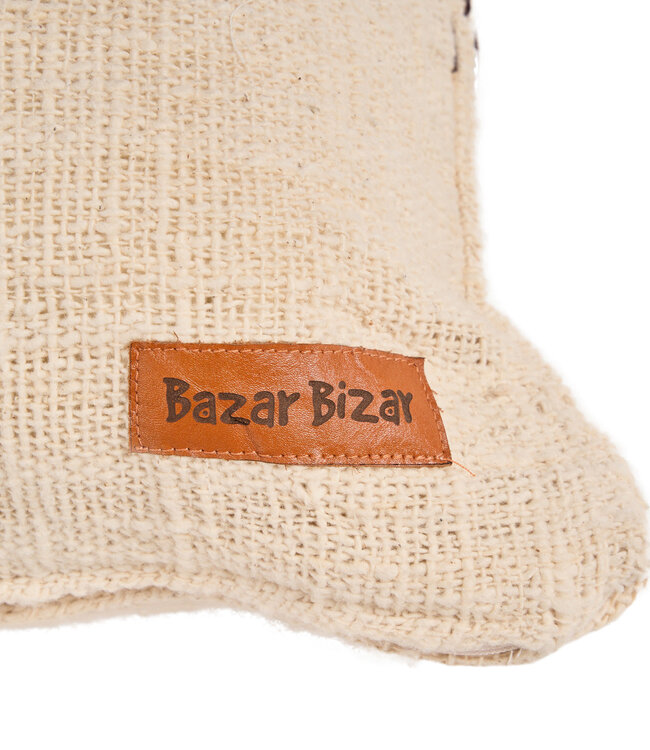 Bazar Bizar Antwerp De Stonepath kussenhoes - naturel - 50x70 cm