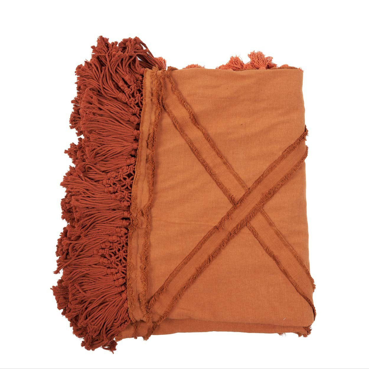 Bazar Bizar Antwerp De Berber bedsprei - terracotta - 300x240 cm
