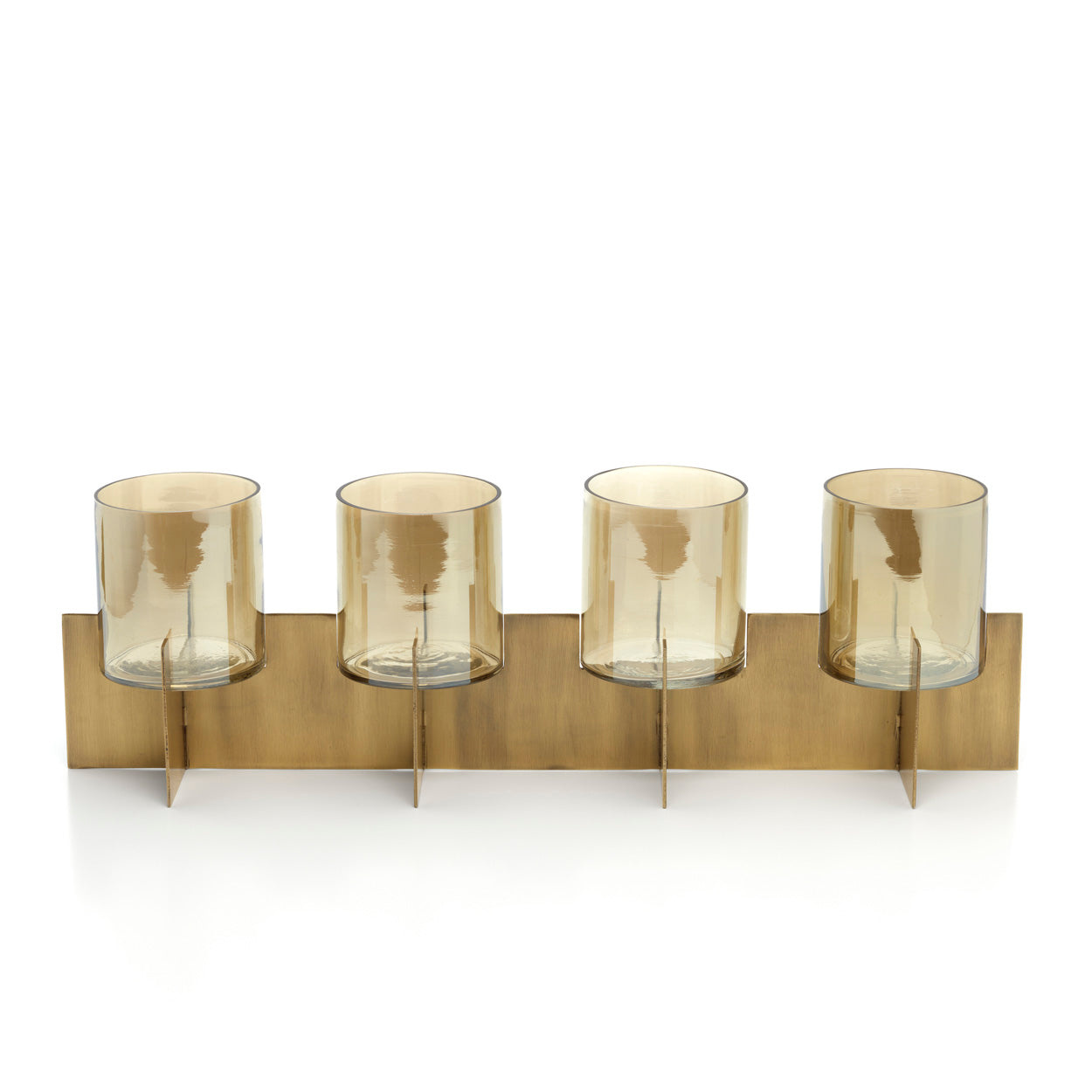 Bazar Bizar Antwerp De Quarta kandelaar - goud - H16,5xB53xD13 cm