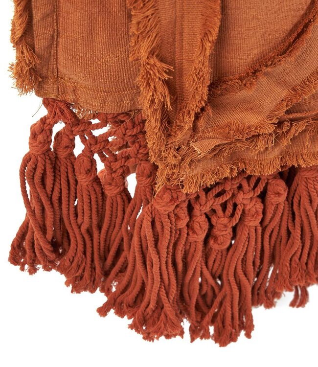 Bazar Bizar Antwerp De Berber bedsprei - terracotta - 300x240 cm