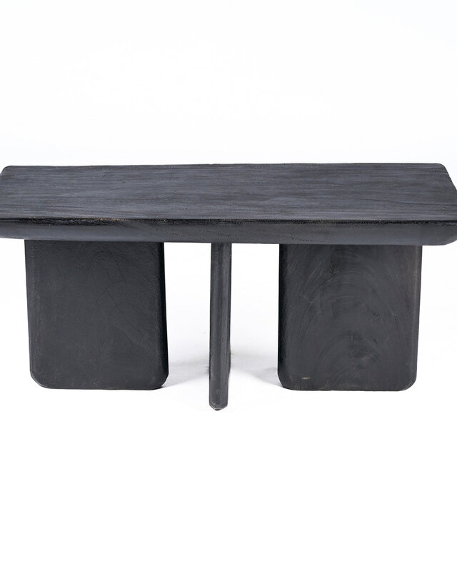 Bazar Bizar Antwerp De Obsidian salontafel - zwart - H45xB100xD50 cm