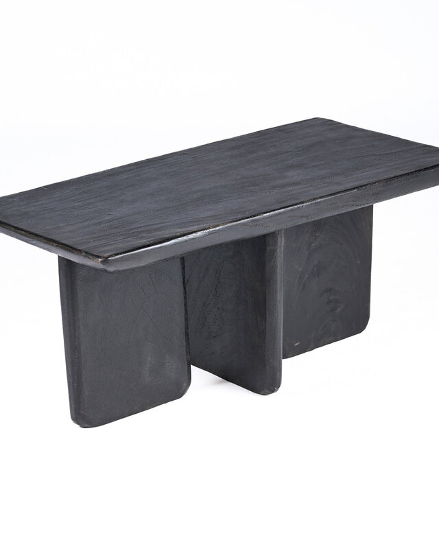 Bazar Bizar Antwerp De Obsidian salontafel - zwart - H45xB100xD50 cm