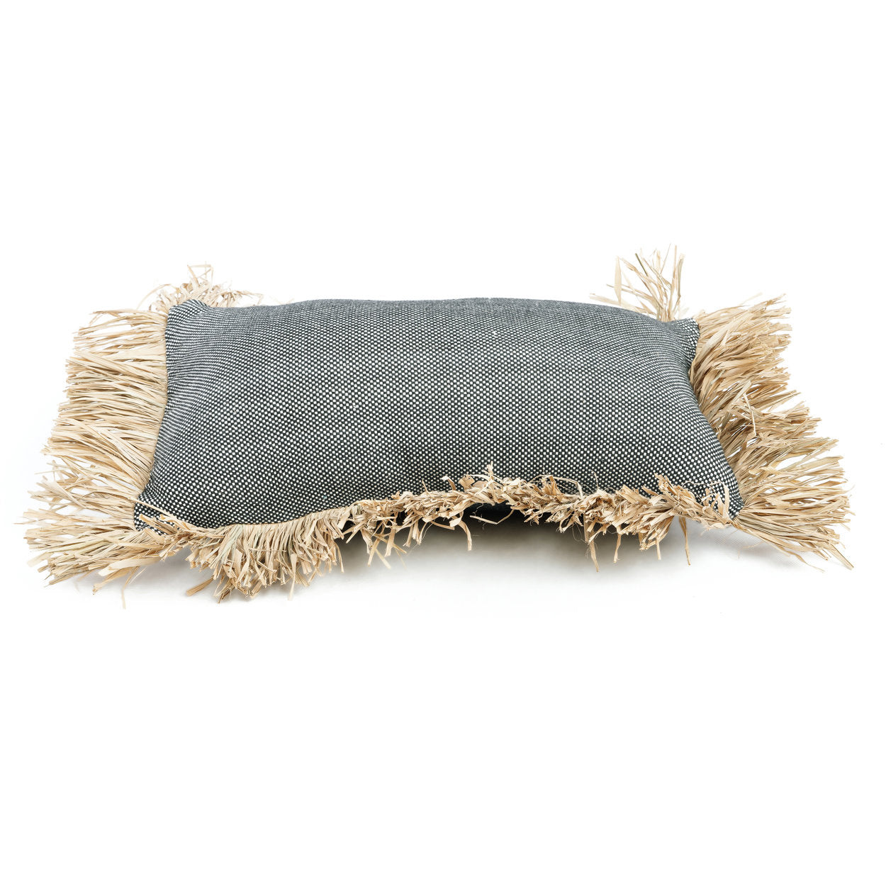 Bazar Bizar Antwerp De Cotton Bonita kussenhoes - Natural Black - 30x50 cm