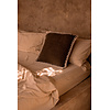 De Espresso Edge kussenhoes - bruin-wit - 50x50 cm