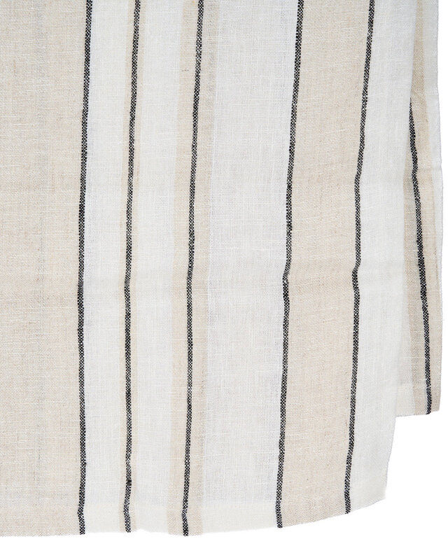 Bazar Bizar Antwerp Provence tafelkleed - naturel zwart-wit - 150x300