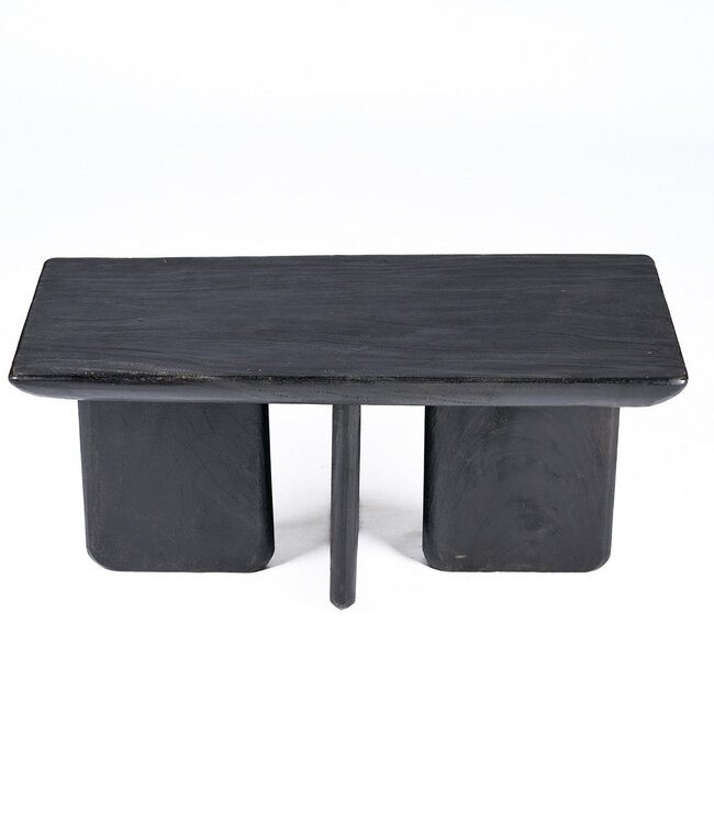 Bazar Bizar Antwerp De Obsidian salontafel - zwart - H45xB100xD50 cm