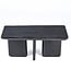 Bazar Bizar Antwerp De Obsidian salontafel - zwart - H45xB100xD50 cm
