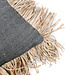 Bazar Bizar Antwerp De Cotton Bonita kussenhoes - Natural Black - 30x50 cm