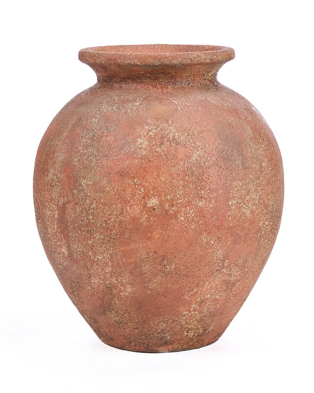 Bazar Bizar Antwerp De Clay Silence-vaas - terracotta - XL - 45x50x45 cm