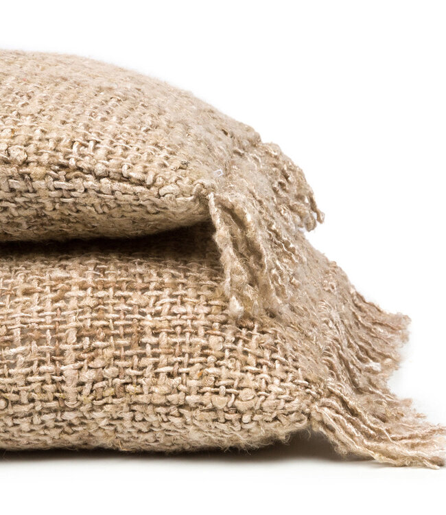 Bazar Bizar Antwerp The Oh My Gee kussenhoes - beige - 35x100