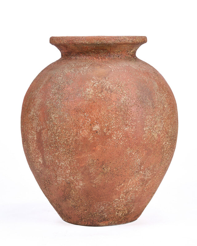 Bazar Bizar Antwerp De Clay Silence-vaas - terracotta - XL - 45x50x45 cm