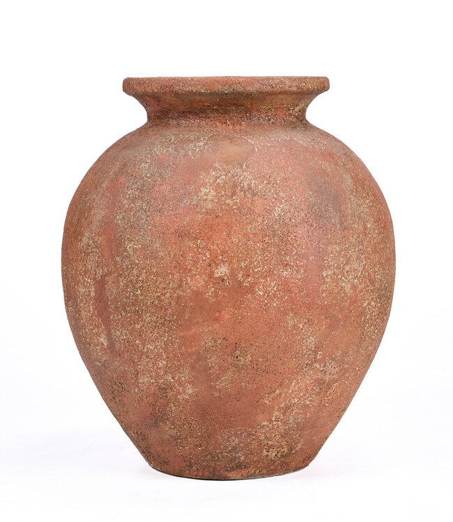 Bazar Bizar Antwerp De Clay Silence-vaas - terracotta - XL - 45x50x45 cm