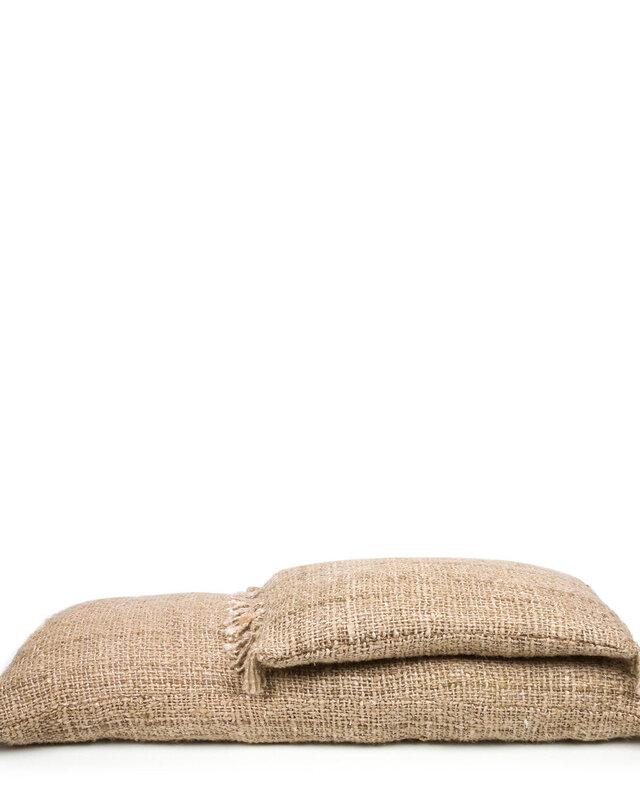 Bazar Bizar Antwerp The Oh My Gee kussenhoes - beige - 35x100