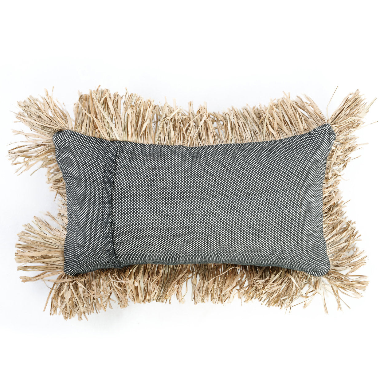 Bazar Bizar Antwerp De Cotton Bonita kussenhoes - Natural Black - 30x50 cm