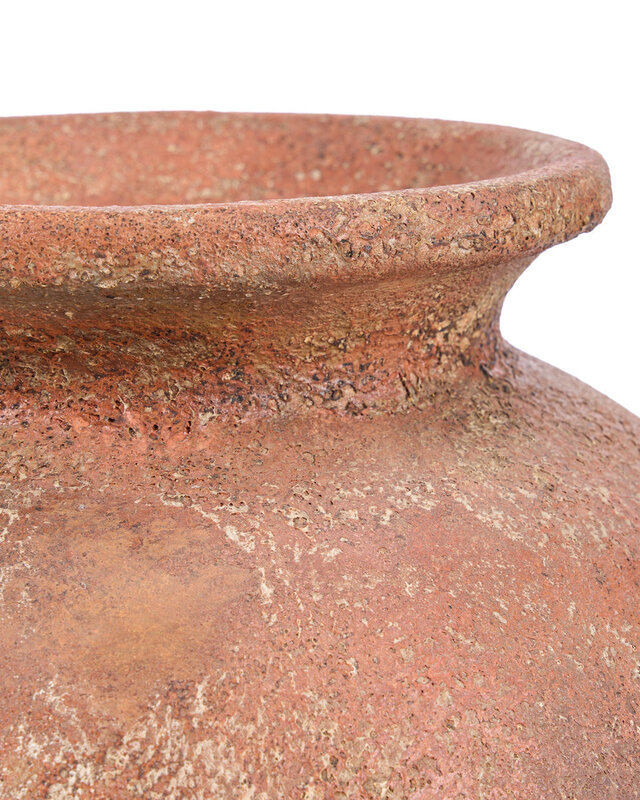 Bazar Bizar Antwerp De Clay Silence-vaas - terracotta - XL - 45x50x45 cm