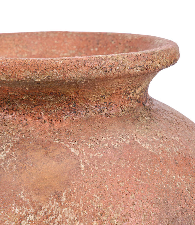 Bazar Bizar Antwerp De Clay Silence-vaas - terracotta - XL - 45x50x45 cm