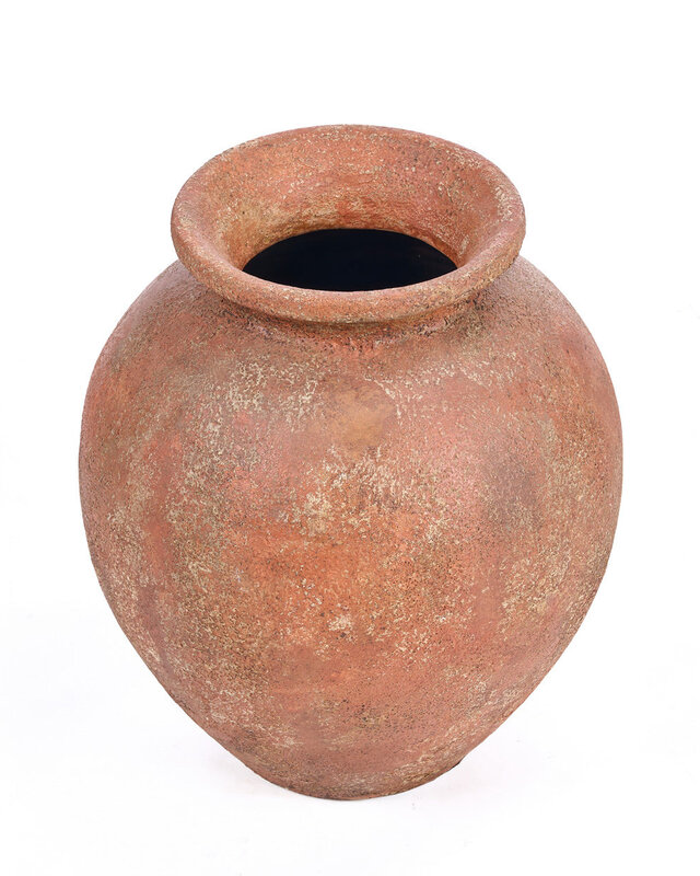 Bazar Bizar Antwerp De Clay Silence-vaas - terracotta - XL - 45x50x45 cm