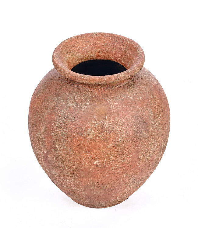Bazar Bizar Antwerp De Clay Silence-vaas - terracotta - XL - 45x50x45 cm