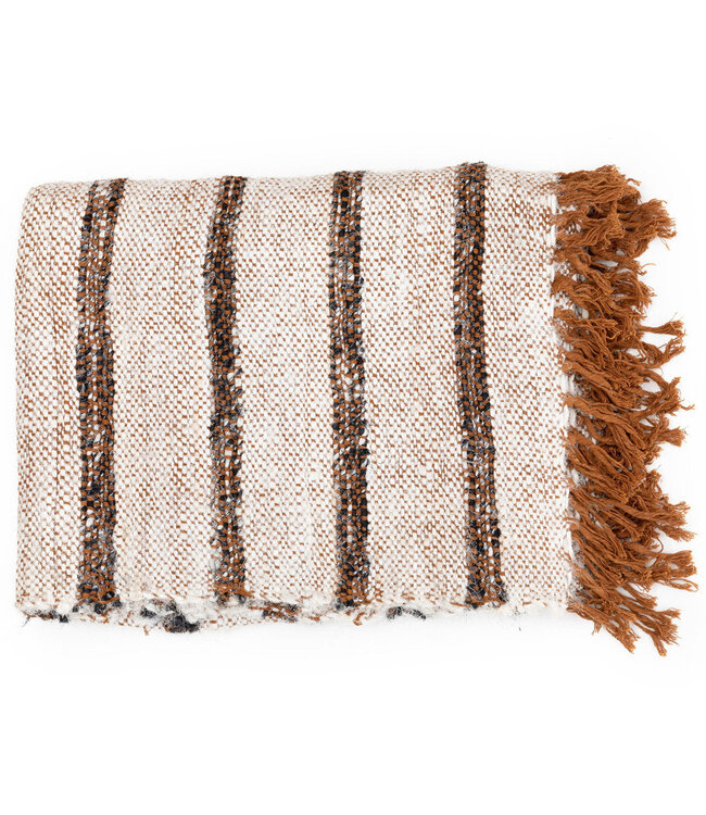 Bazar Bizar Antwerp De s'il vous Plaid - Boheems wit - 170x130