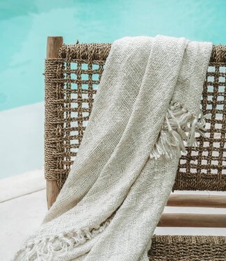 Bazar Bizar Antwerp De s'il vous Plaid - Crème - 170x130