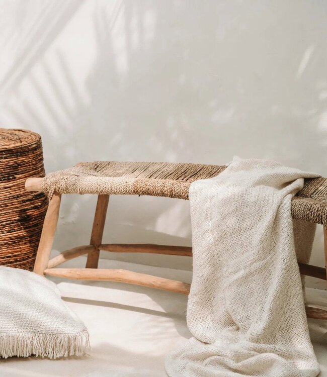 Bazar Bizar Antwerp De s'il vous Plaid - Crème - 170x130