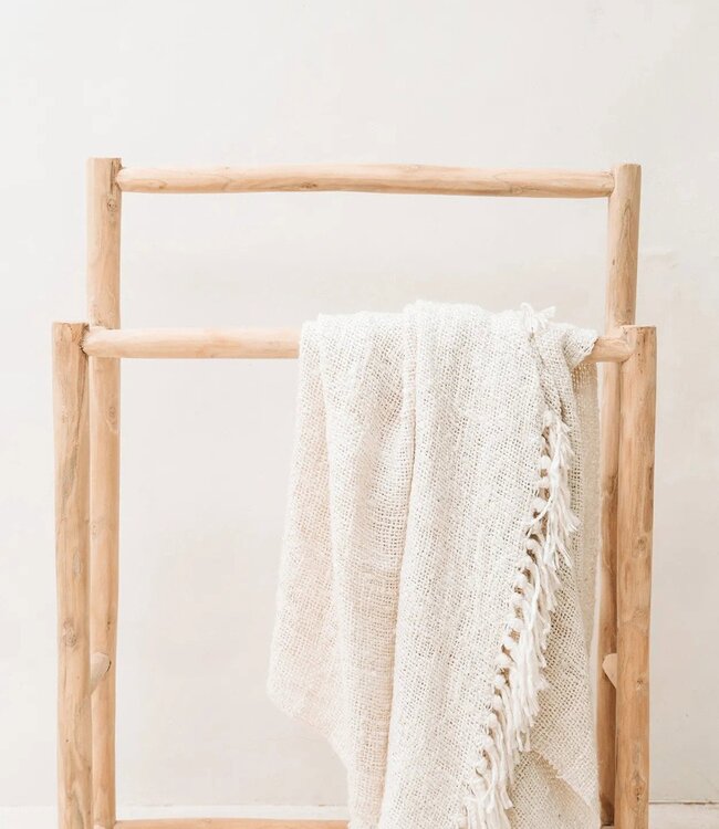 Bazar Bizar Antwerp De s'il vous Plaid - Crème - 170x130