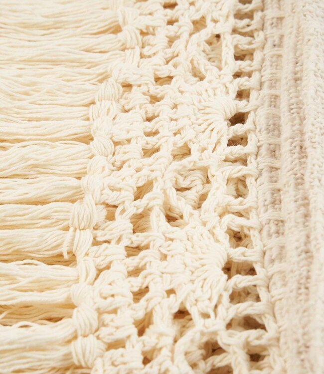 Bazar Bizar Antwerp De Gypsy bedsprei - Naturel- 135x270