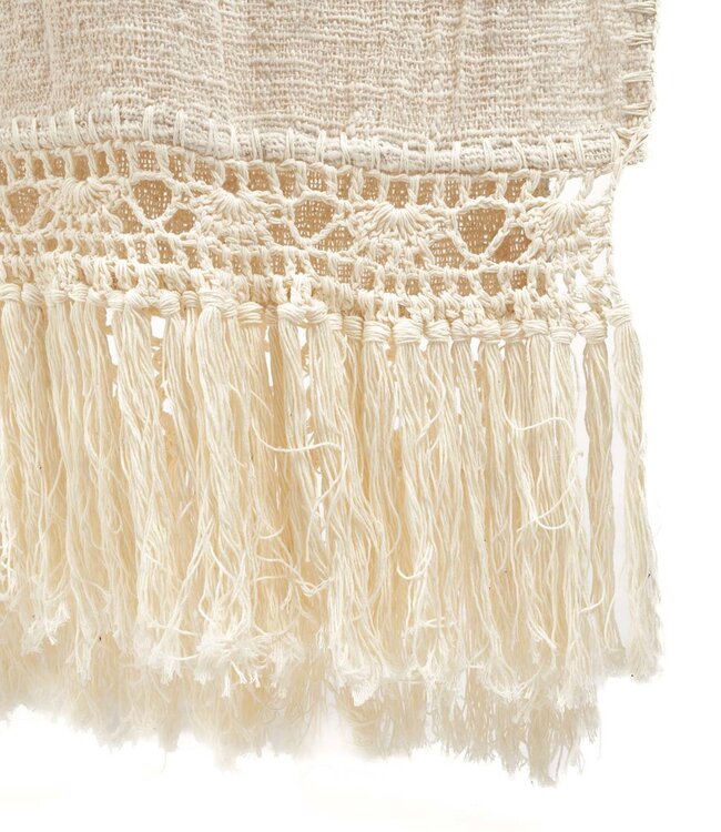 Bazar Bizar Antwerp De Gypsy bedsprei - Naturel- 135x270