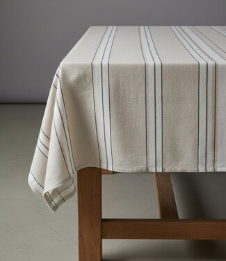 Bazar Bizar Antwerp Het Provence-tafelkleed - Naturel Zwart Wit - 150x250