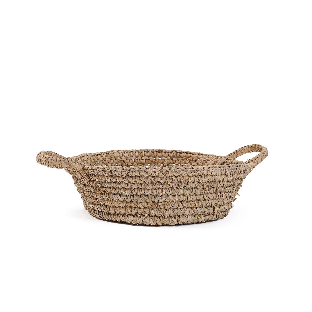 Bazar Bizar Antwerp Raffia mandjes - naturel - S - H16 x D35 cm