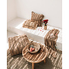 Raffia mandjes - naturel - S - H16 x D35 cm