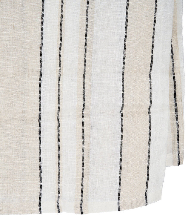 Bazar Bizar Antwerp Het Provence-tafelkleed - Naturel Zwart Wit - 150x250