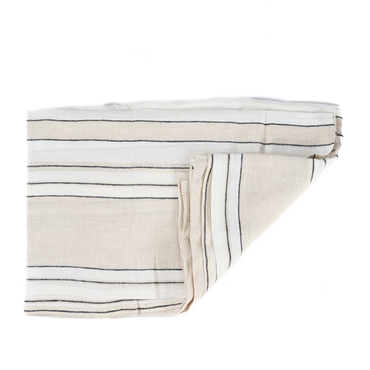 Bazar Bizar Antwerp Het Provence-tafelkleed - Naturel Zwart Wit - 150x250