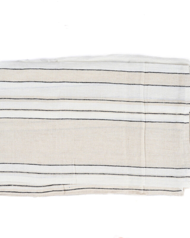 Bazar Bizar Antwerp Het Provence-tafelkleed - Naturel Zwart Wit - 150x250