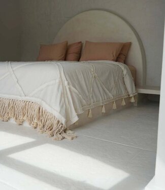 Bazar Bizar Antwerp De Berber bedsprei - naturel - 240x300 cm