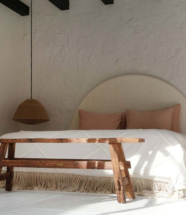 Bazar Bizar Antwerp De Berber bedsprei - naturel - 240x300 cm