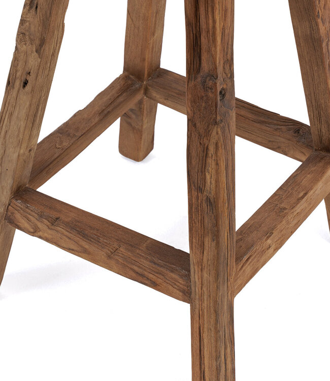 Bazar Bizar Antwerp De Shibori barkruk - naturel - H70 x D39 cm